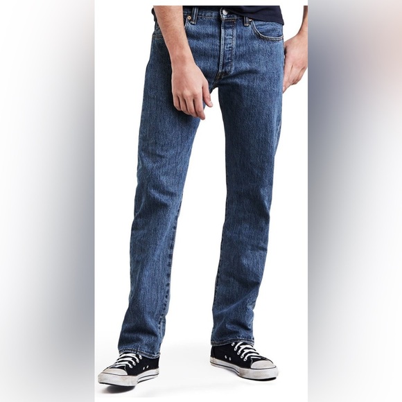 Levi's Men's Straight Blue Jeans - Picture 1 of 12